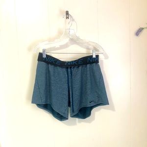 Women’s Nike Blue Gray Dri Fit Athletic Shorts
